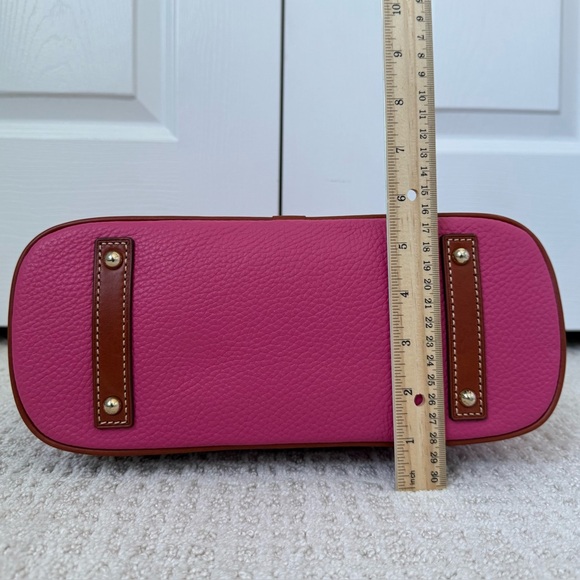 DOONEY & BOURKE | NWOT Pink Pebble Grain Zip Zip Satchel - Picture 6 of 9